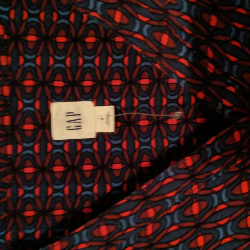 Gap * Midi Shift Dress Button Front Size Small - image 3